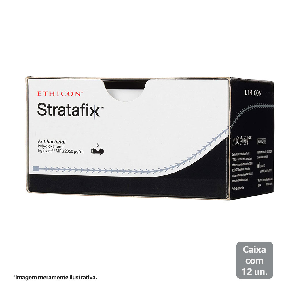SXPP1A401 | Fio de Sutura Farpada Stratafix Symm PDS Plus 45cm 0 Ag. CT-1