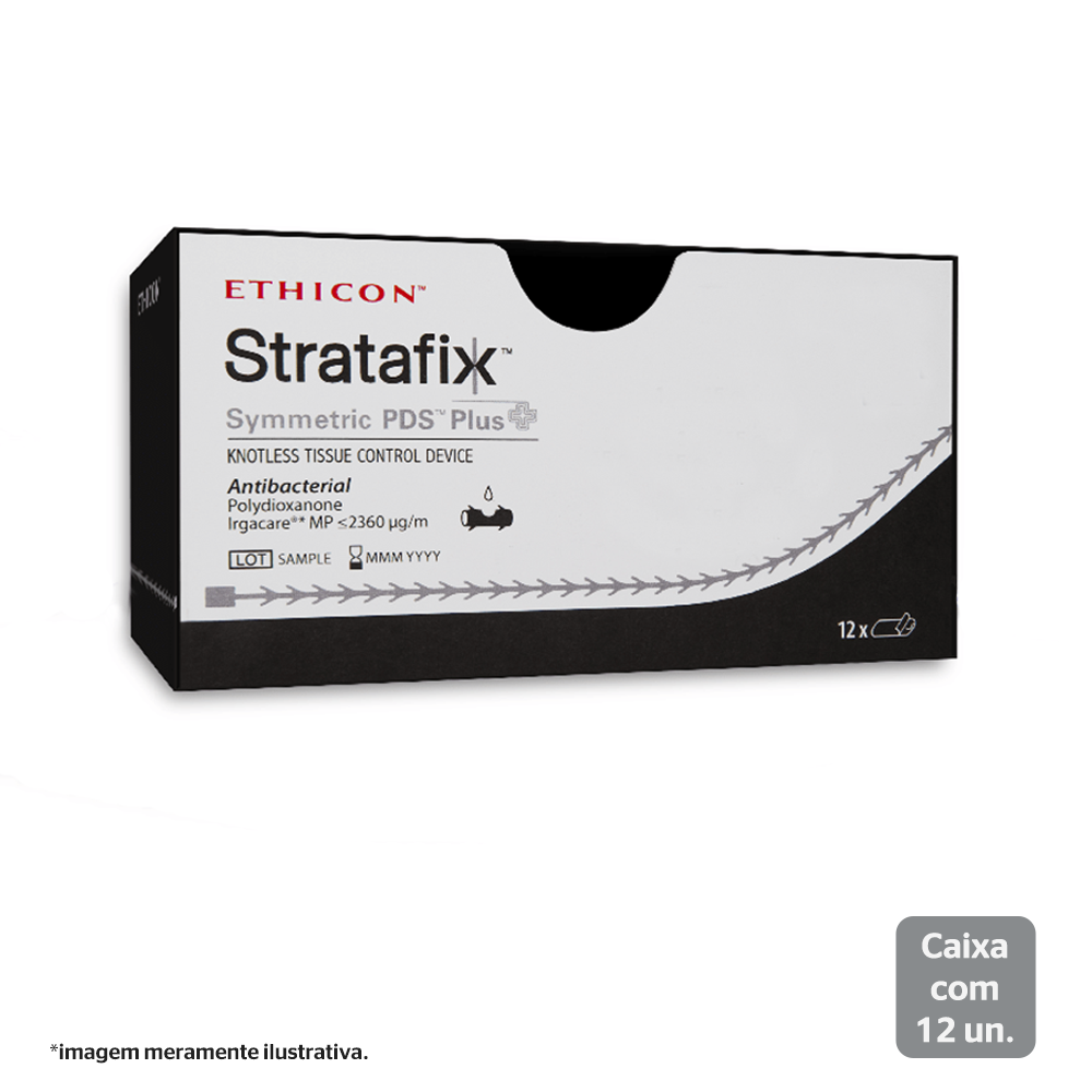 SXPP1A404 | Fio de sutura Stratafix SYMM PDS PLUS 45cm 1 Ag. 36mm 1/2