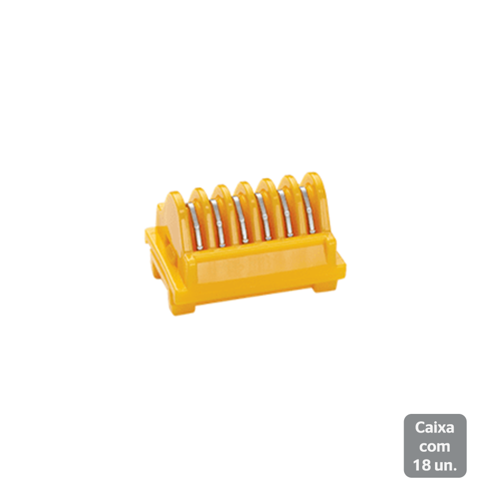 LT400 | Clipe - Grande - 6 clipes amarelos