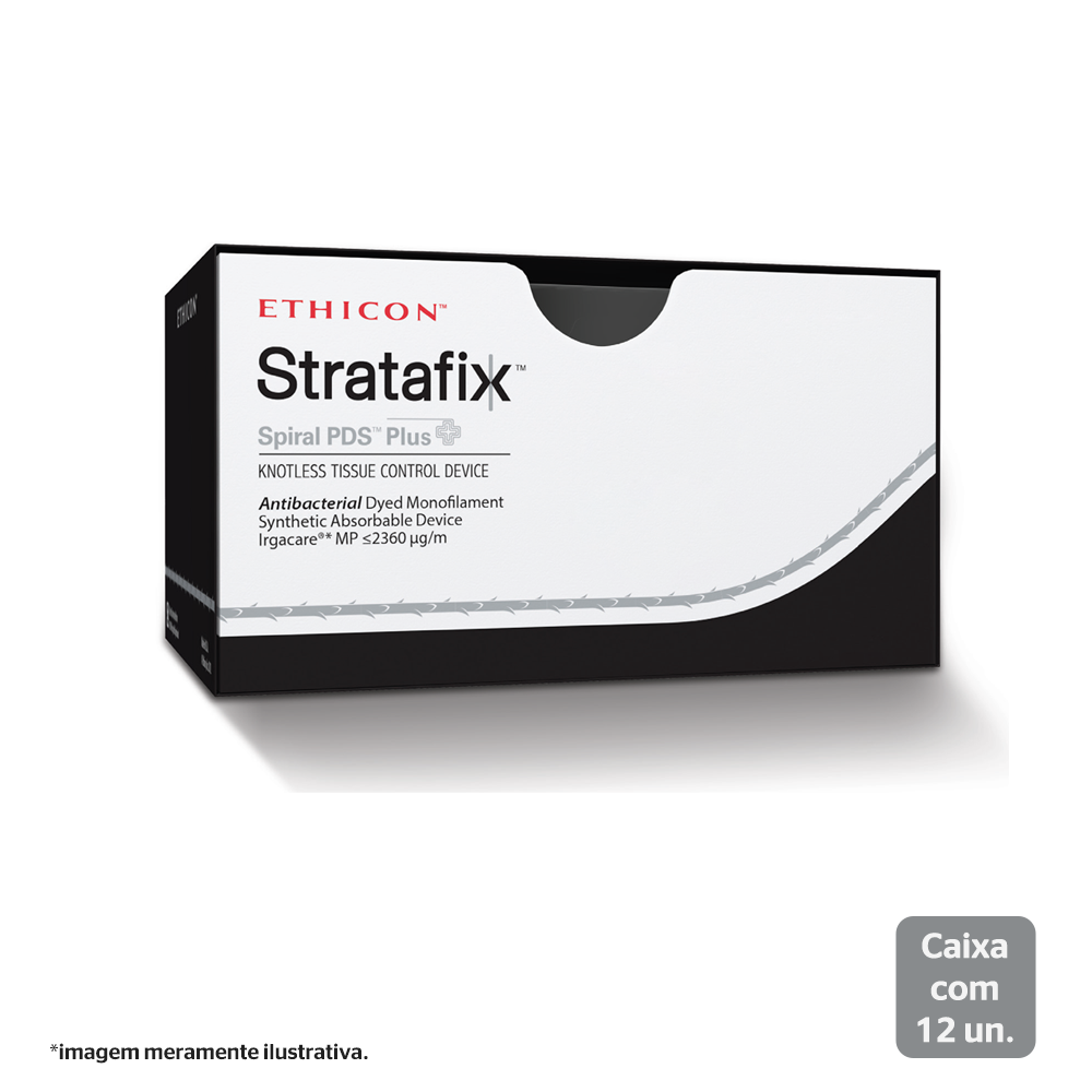 SXPP1B410 | Fio de  sutura Stratafix PDS Plus 30cm 2-0 Ag. 36,4 mm 1/2